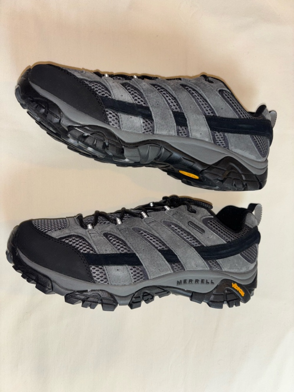 Merrell Moab 2 Waterproof Hiking Shoes Men’s 11.5 Wide Granite Gray Vibram 542 - Picture 3 of 9